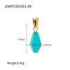Brand crystal handmade, fashionable universal pendant, necklace stainless steel, accessory, European style, does not fade