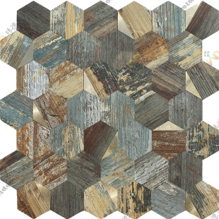 ���Sֱ�������ν��٠��NPVC�Rِ��Hexagonal mosaic wall sticker