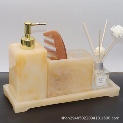 电动牙刷置物架卫生间牙具座洗手液瓶乳液分装空瓶卫浴洗漱套装|ms