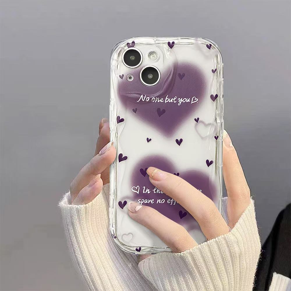 Nuevo amor para iphone16pro funda para teléfono móvil Apple 15 anti-caída 14 Japón y Corea del Sur 13promax nuevo 12x