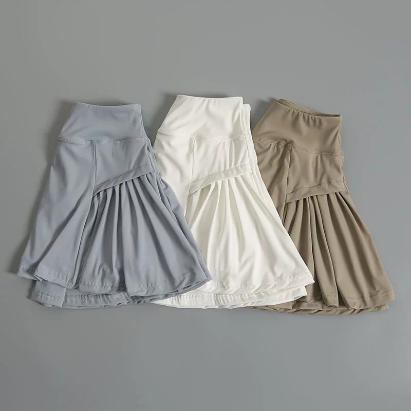 Летняя скоростная сухая короткая юбка бадминтон спортивная юбка с высокой талией