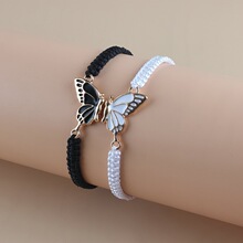 G 50461 Butterfly Drop Glaze Necklace �������� �羳ŷ��