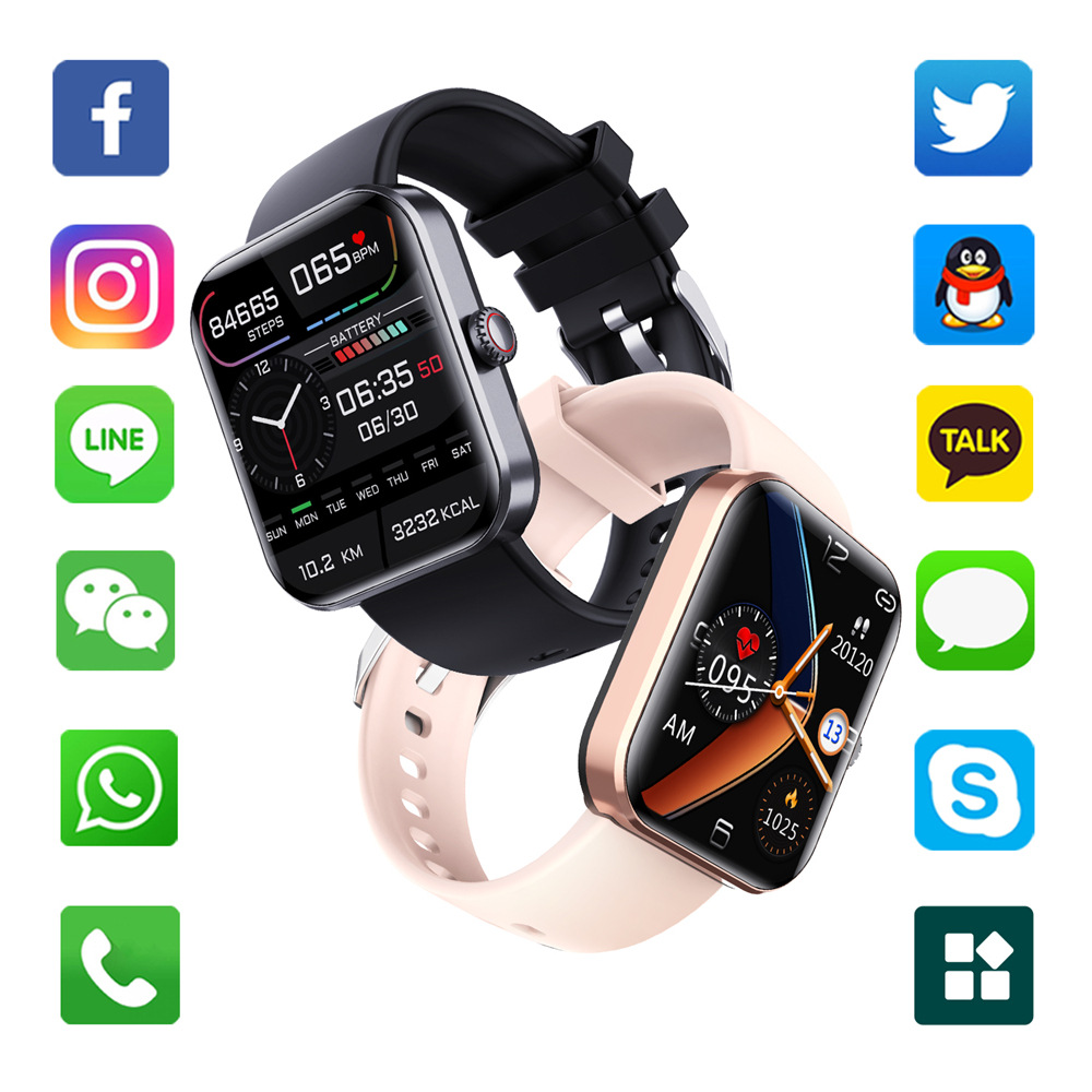 Reloj inteligente F57L con Bluetooth, monitorización de temperatura corporal, frecuencia cardíaca, oxígeno en sangre, presión arterial, pulsera, venta directa de fábrica, dispositivo inteligente portátil.