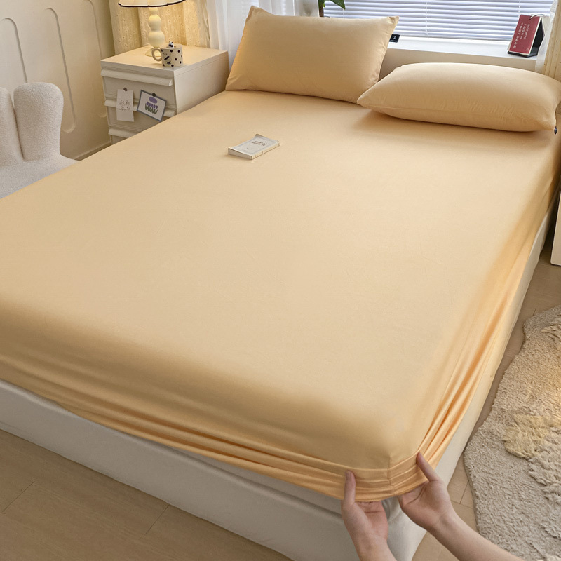 2025 nueva ropa de cama de una sola pieza de algodón 100 funda de cama de algodón con todo incluido cubierta protectora de colchón pieza individual de tres piezas 2