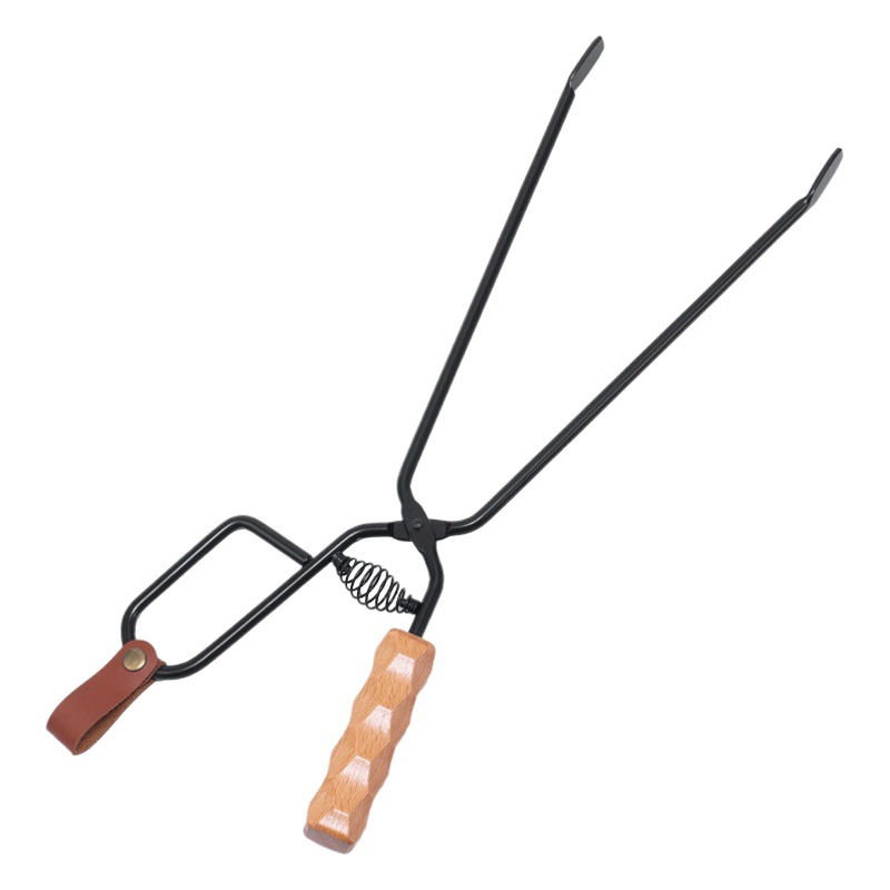 CLS acampar al aire libre abrazadera de carbono picnic barbacoa fuego abrazadera fogata barbacoa de carbón fuego abrazadera estufa de leña abrazadera de hierro