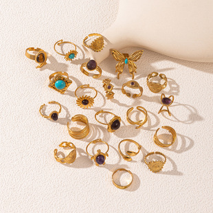 ��Ʒ���P�18K���_����ʯ��ָ �羳�W����Ůʽ��ˮ�����ׁ���Ȧ