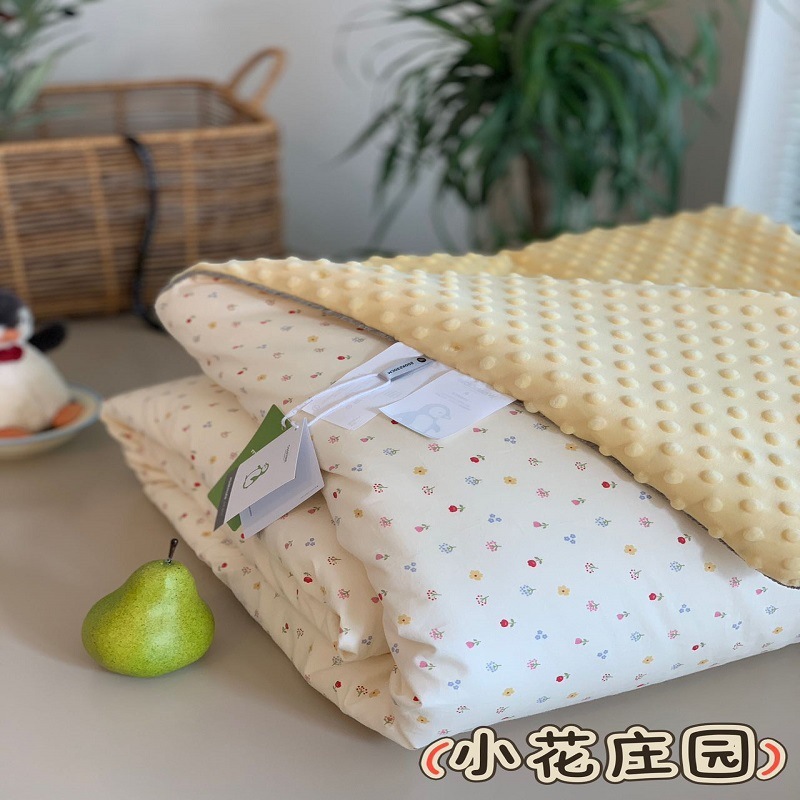 全棉印花豆豆被纯棉小碎花豆豆被芯可机洗秋冬豆豆被单双人春秋被|undefined