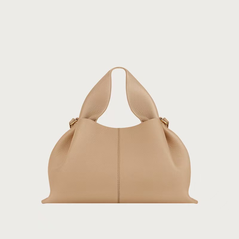 French Niche Polen Cloud Bag Crossbody Shoulder Dumpling Bag Minimalist Fashion Cowhide Handbag High Quality - Thumbnail 8