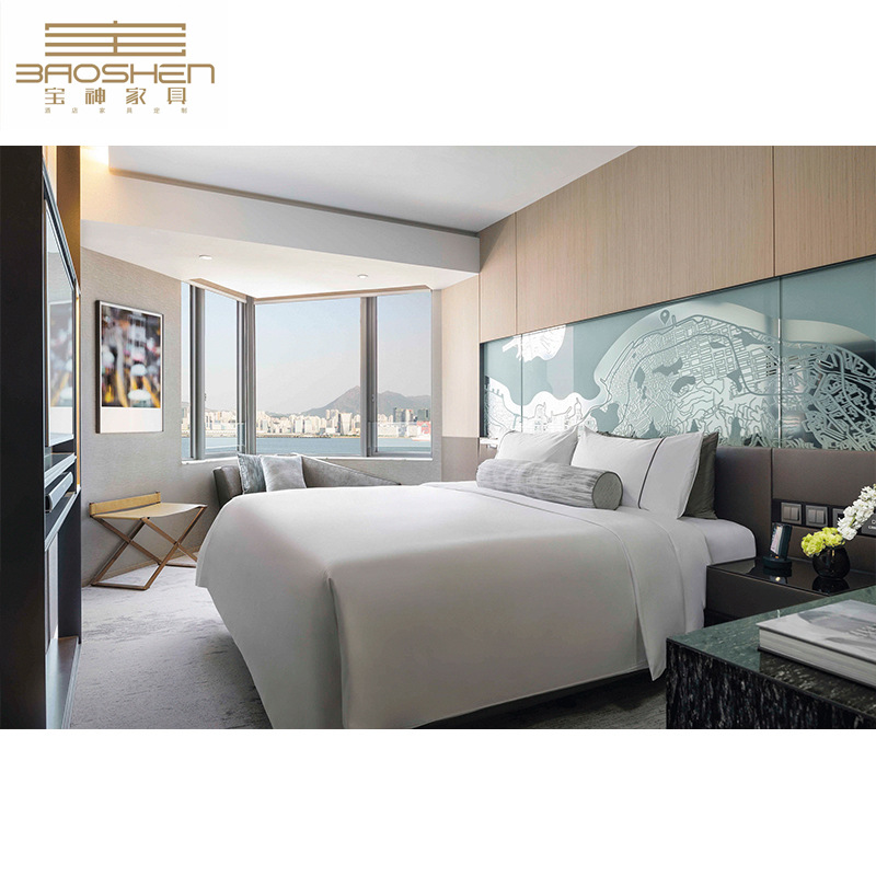 Five-Star Hotel Furniture Customization Manufacturer Public Area Restaurant Guest Room Lobby Solid Wood Furniture Full Set Engineering Customization