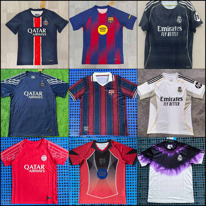 2526 Jersey Paris Real Madrid Barcelona Ac Milan Club Football Uniform Short-Sleeved Portugal National Team Jersey