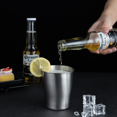 304 Stainless Steel Beer Mug, Home Goods Single-Layer Water Cup, Mug, Hotel & Office Tumbler—Wholesale Customizable