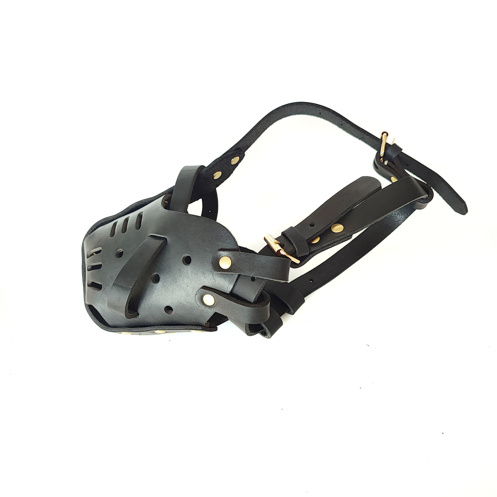 Заводская индивидуальная морда для собак с защитой от укусов, воловья кожа, маска для больших собак, мордочка из натуральной кожи, полные капсулы, первый слой на заказ, OEM