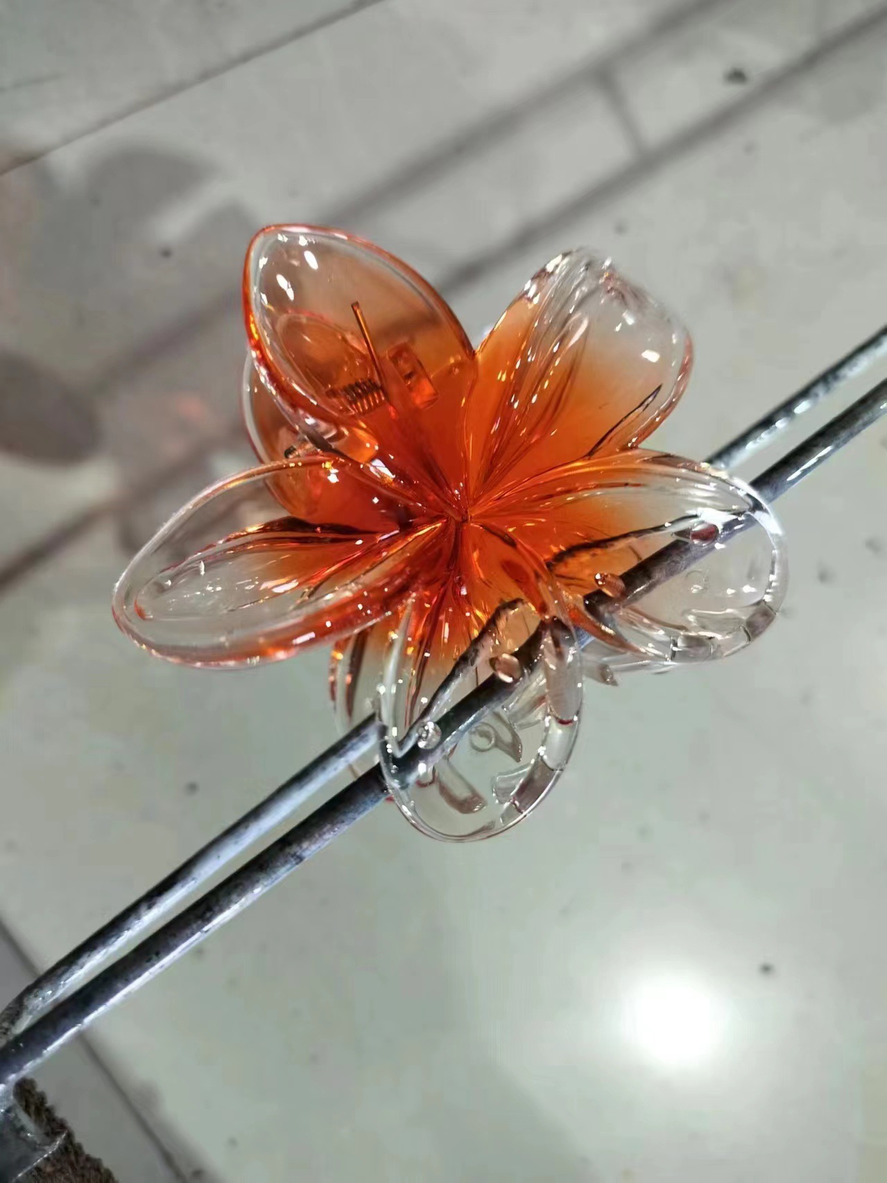 51g Weight Hair Claws Hair Accessories Type Vacation Simple Style Women's Flower Plastic Resin Hair Claws