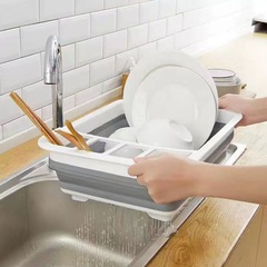 メーカー卸売創意折りたたみ水切り食器棚プラスチック食器食器食器収納ケースキッチン置物食器収納棚