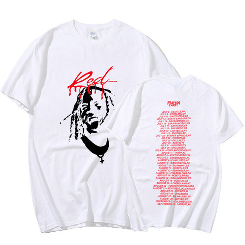 Playboi Carti Music Album Whole Lotta Red Print T-shirt Men