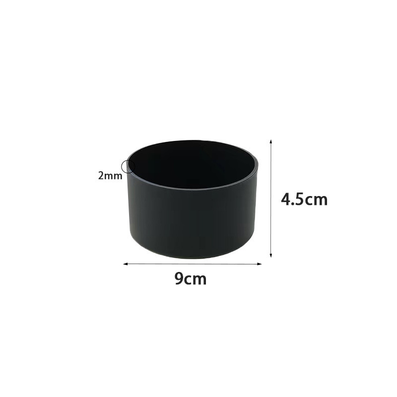 실리콘 컵 슬리브*원형*9.0*4.5cm*블랙