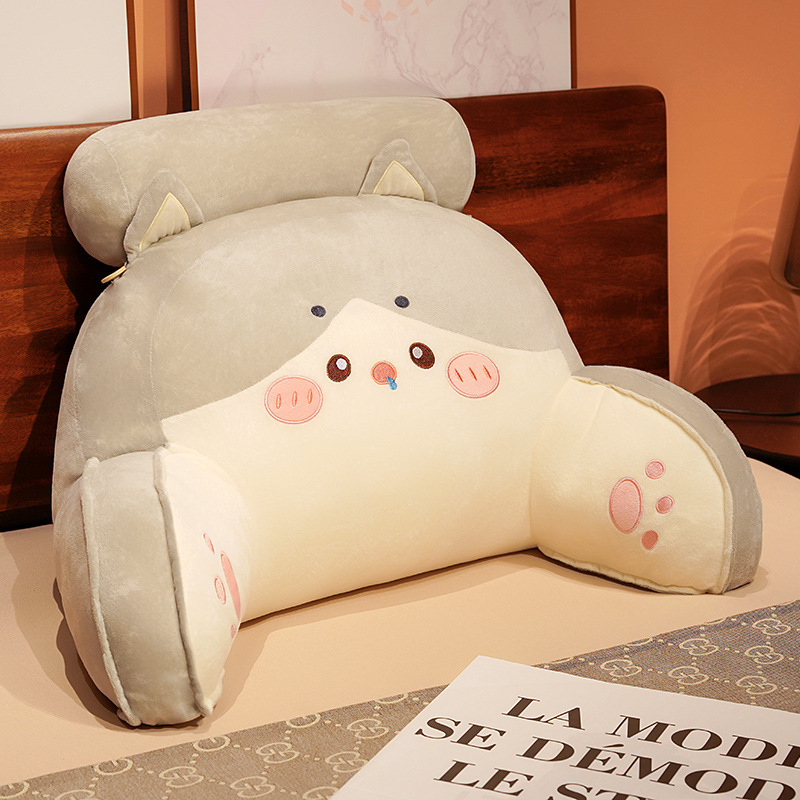 De dibujos animados de noche bolsa suave gran respaldo estudiante dormitorio almohada cama lectura apoyo la cintura almohada sofá ventana Bahía cojín