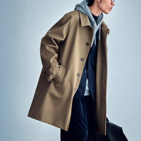 Woolen trench coat