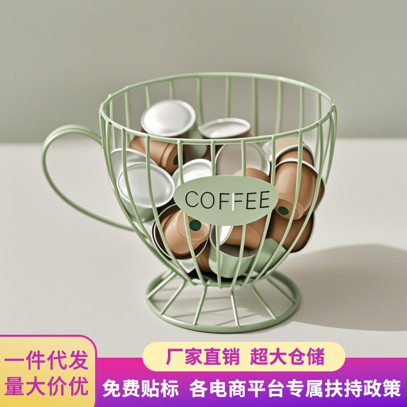 Estilo nórdico Snacks de lujo ligero Estante de almacenamiento de dulces Cafetería Estante de cápsulas de café para el hogar Estante de exhibición de mesa image 1