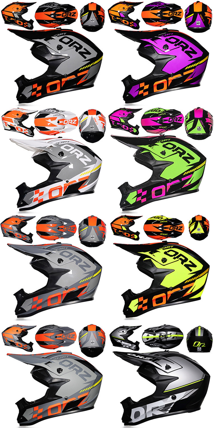 National Standard Certified 3C Off-Road Safety Helmet Motorcycle Helmet Full-Face Helmet for Men and Women Go-Kart Rally Helmet Mountain Bike Helmet