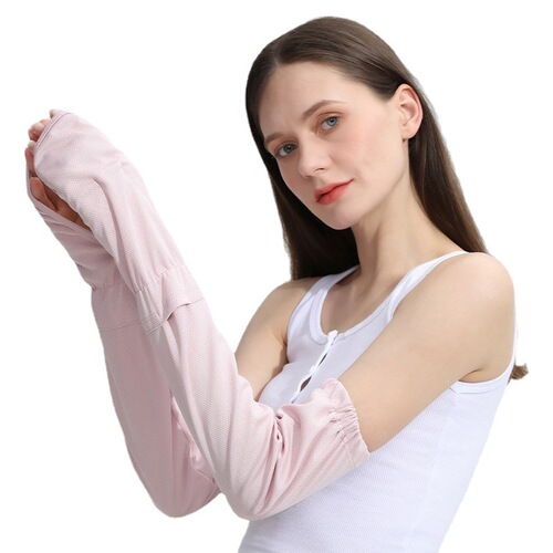 MEETSUNNY Fashion Outdoor Cold Sensation Ice Socks Summer Unisex Arm Sleeves UV Protection Arm Guards