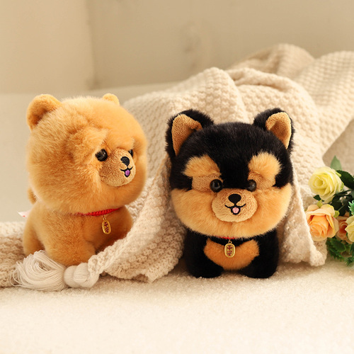 Puppy doll plush toy wholesale husky doll corgi rag doll cross-border simulation animal plush doll