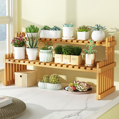 Flower stand display stand balcony flower pot stand modern simple desktop small flower stand multi-layer multi-meat floor-standing storage rack