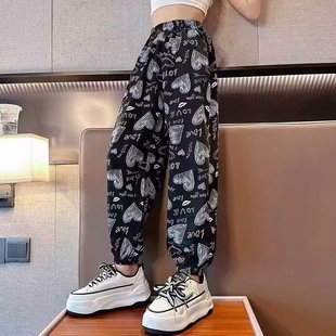 2024 New Ethnic Style Women's Pants Casual Chinese Style Printed Pants Loose Dragon Pattern Arc Pants Bloomers