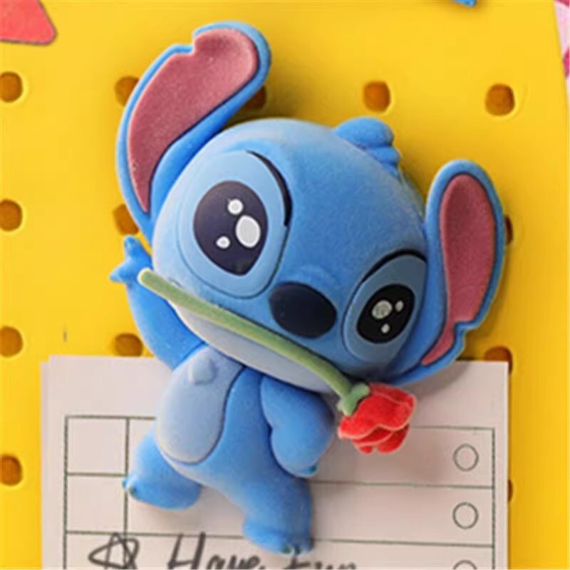 Authentic Disney Stitch Playful Series Flocked Refrigerator Magnet Figurine Cute Ornament Authentic Disney Stitch Playful Series Flocked Refrigerator Magnet Figurine Cute Ornament