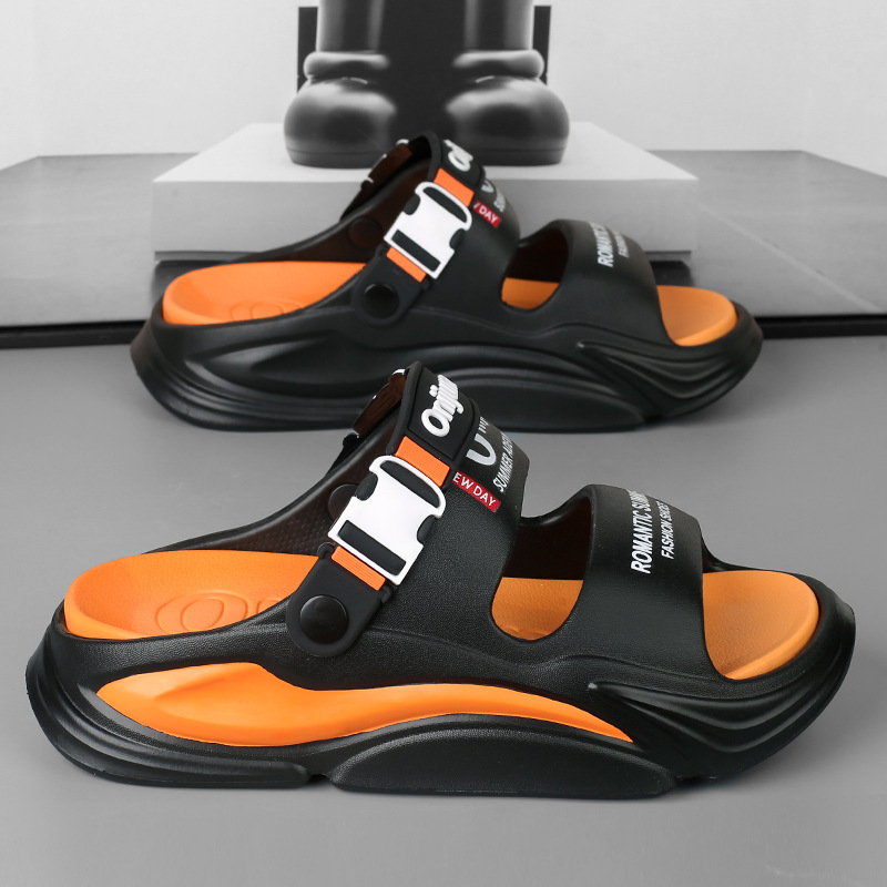 Sandalias y pantuflas transfronterizas para hombre 2025 verano nuevo ocio ligero deportes al aire libre río río río vadeo pareja zapatillas de playa