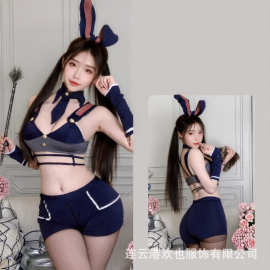 成人内衣2024新款睡衣和服睡裙连体衣全身丝袜兔女郎制服情趣衣服