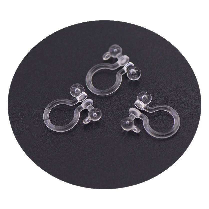 Аксессуары для ушей без ушей Не аллергическая Смола U-образный зажим Прозрачный Невидимый Безболезненный Конвертер Зажима для ушей Оптовая