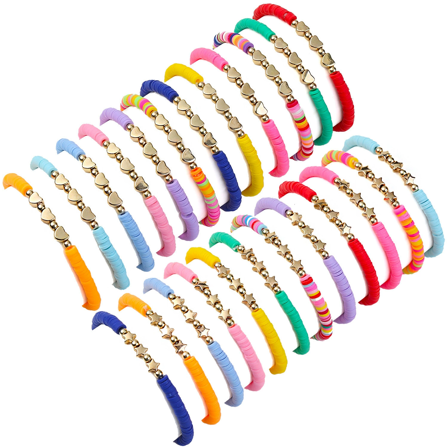 (Cross-border trading), ceramics, rainbow bracelet with letters, Amazon