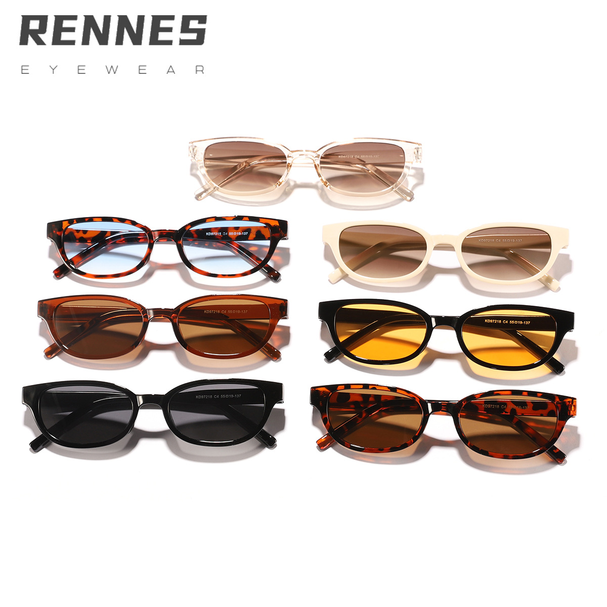 Gafas de sol retro rectangulares con montura pequeña 2024 nuevas gafas de sol europeas y americanas con protección UV para exteriores del mismo estilo