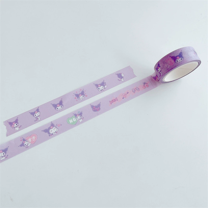 Скотч washi Cinnamoroll 1,5 см × 5 м, японская бумага, милые мультяшные принты