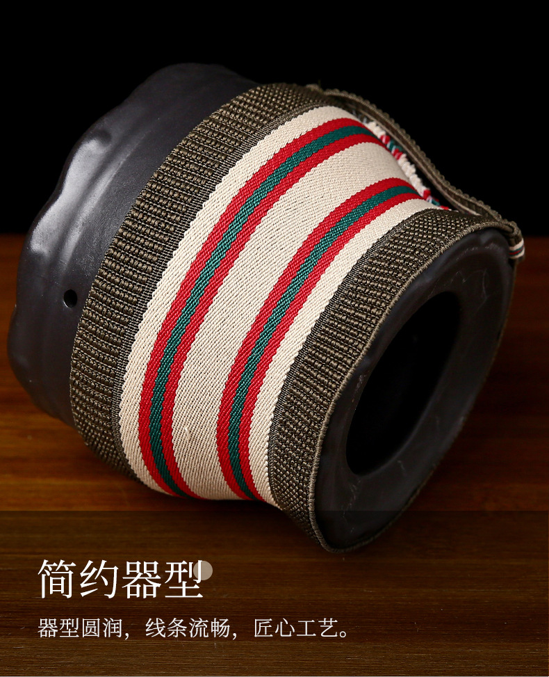 Bian Stone Fire Dragon Cup Medium Size with Cloth Sleeve for Gua Sha Massage and Fire Therapy in use