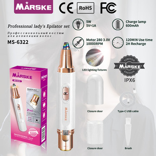 Electric eyebrow trimmer one machine two automatic eyebrow shaving instrument hair removal beauty trimmer eyebrow pencil eyebrow shaving knife
