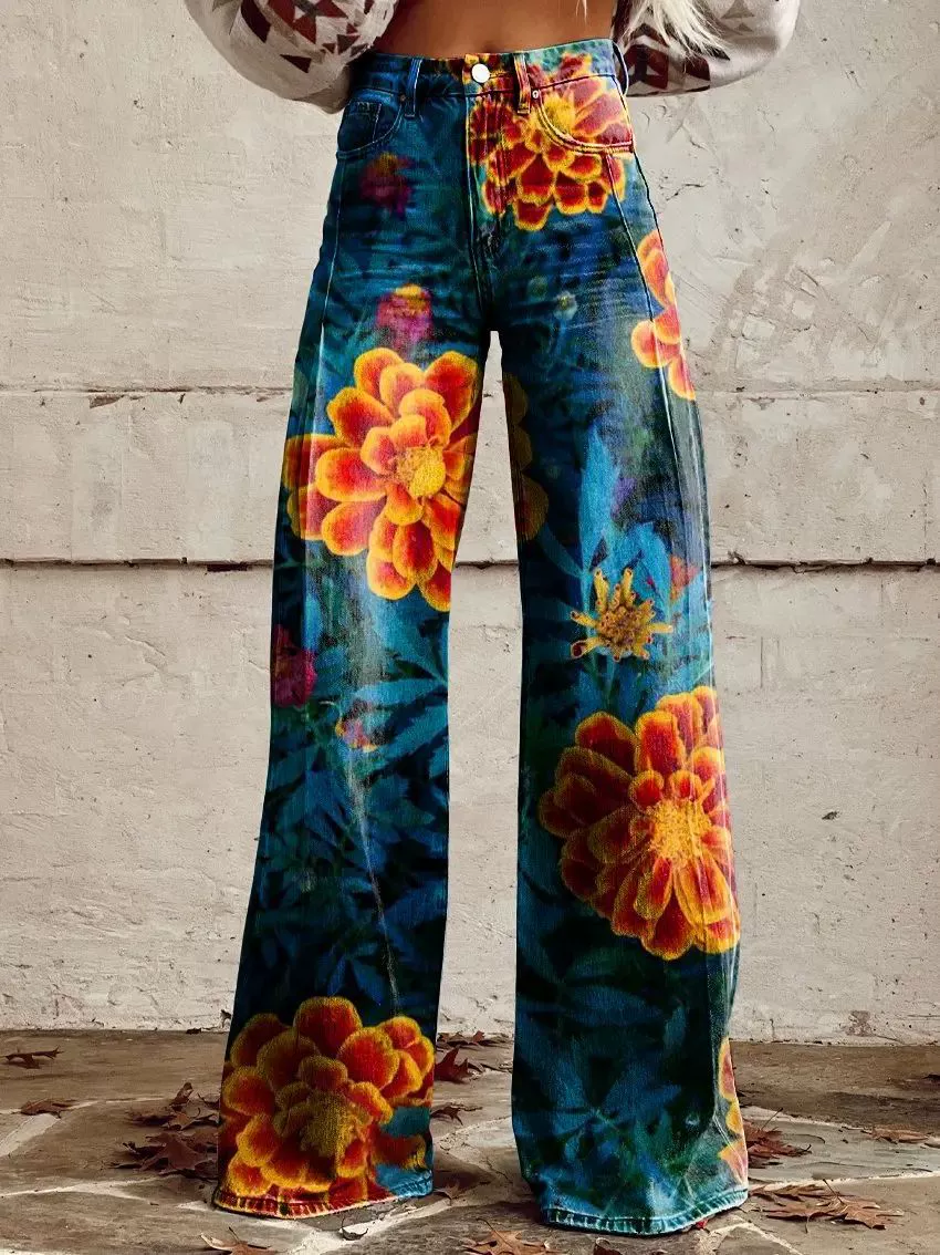 Осенние тонкие брюки для отдыха, джинсы, европейский стиль, plus size, свободный крой, 3D