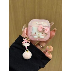 ins可爱立体蝴蝶结kt猫咪airpods4苹果耳机壳airpodspro2耳机套