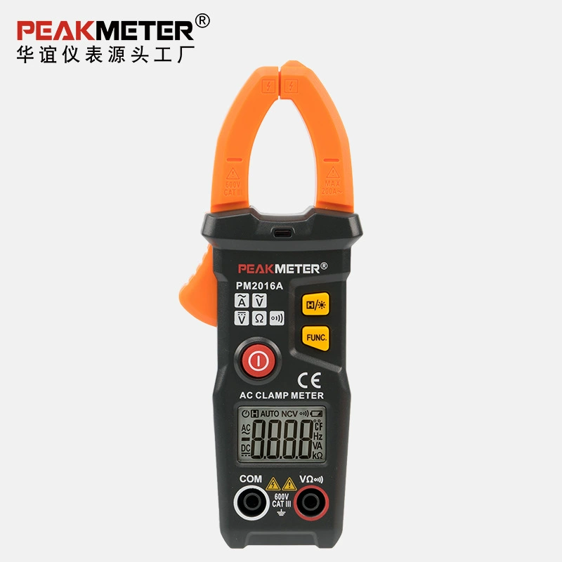 PEAKMETER Huayi PM2016A Цифровые токоизмерительные клещи переменного тока мультиметр токовые клещи 200A токовые клещи
