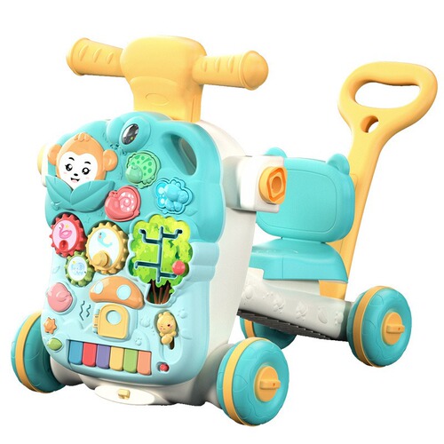Baby walker for boys and girls multifunctional three-in-one anti-rollover stroller learning to walk walking aid toy