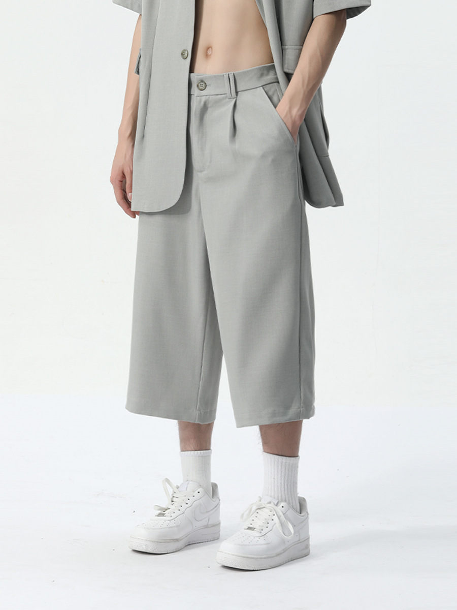 MTLCLOTHES Hombres| 2024 primavera nuevos productos de alta calidad elegante contorno temperamento pantalones de siete puntos de dos piezas de moda