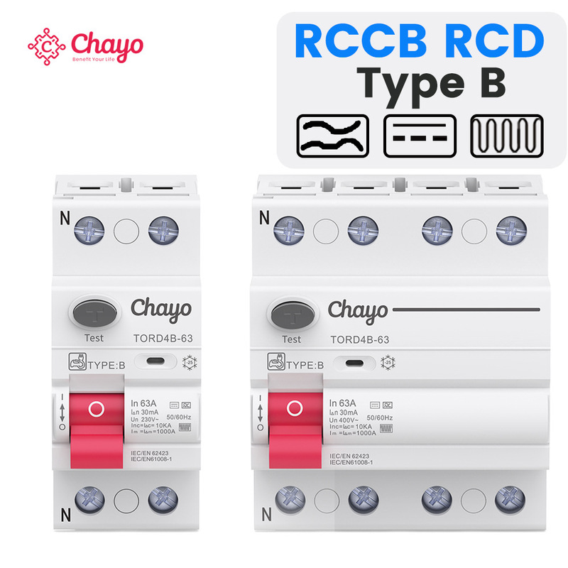 Type B Leakage Circuit Breaker Leakage Protector 2P4P63A Is Suitable for Photovoltaic Charging Pile Rccb Dc Ev Cross-Border Type B Leakage Circuit Breaker Leakage Protector 2P4P63A Is Suitable for Photovoltaic Charging Pile Rccb Dc Ev Cross-Border