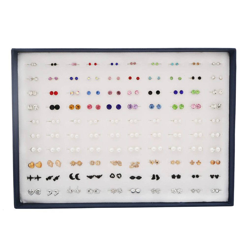 Д Earrings, fashionable lanyard holder, 100 pair, Korean style, simple and elegant design
