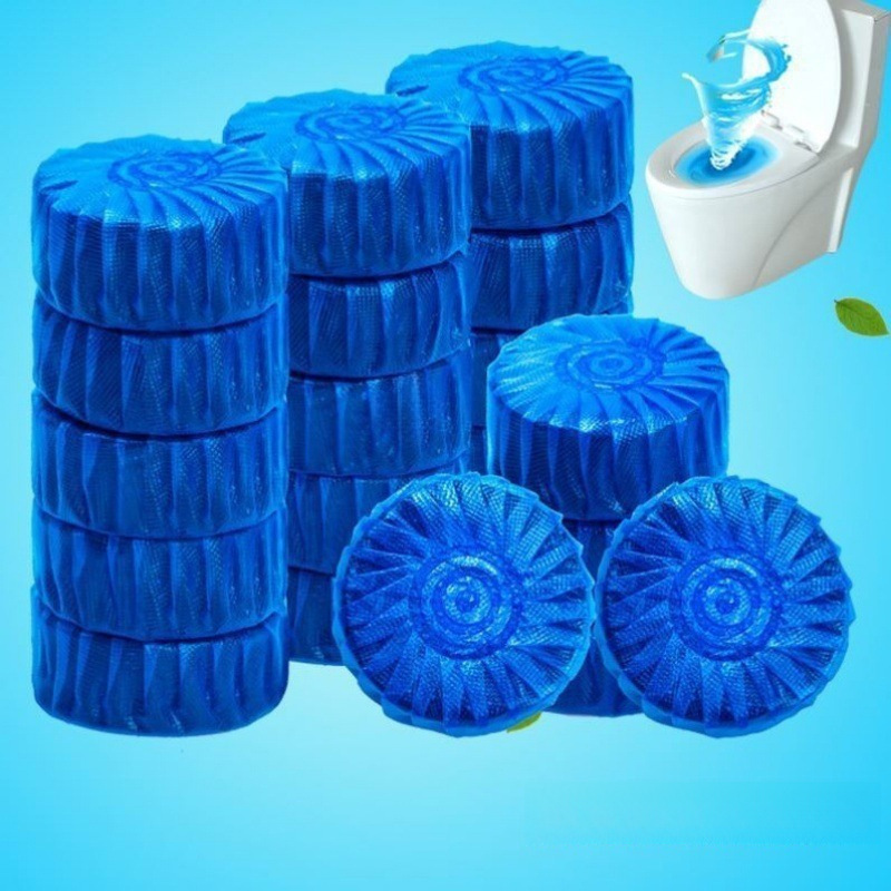 Burbuja azul limpia el inodoro, agua limpia, inodoro limpio, burbuja de cesta limpia, líquido lateral desodorante