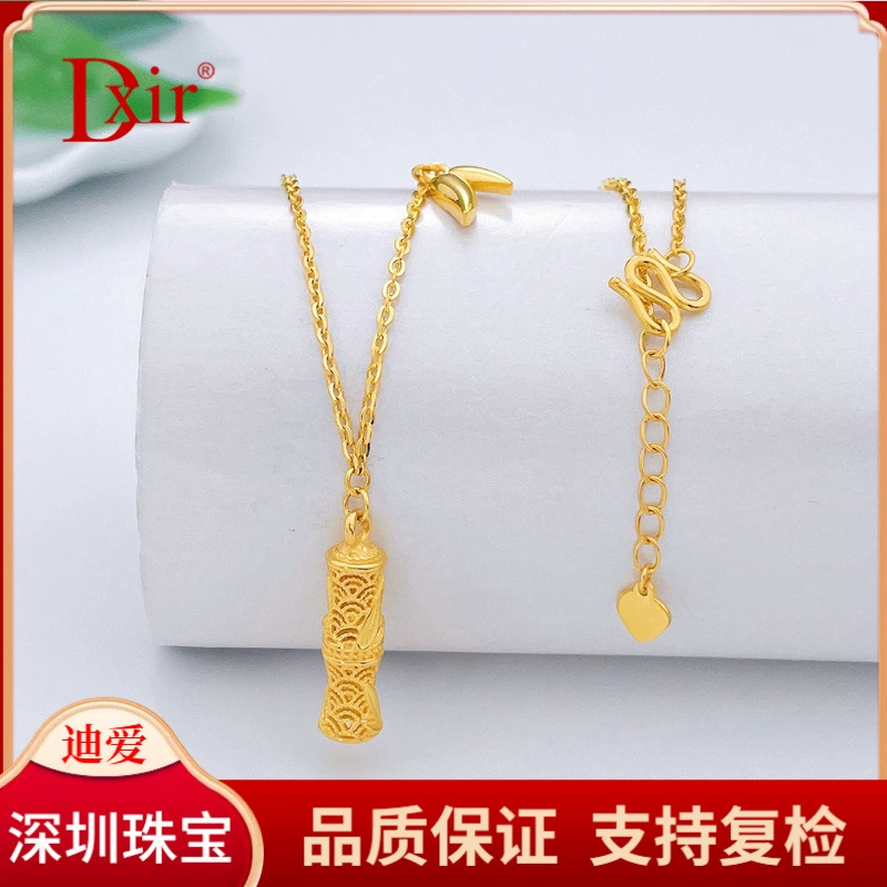 Набор цепочек из чистого золота 9999 [Премиум] с регулируемым бамбуковым узлом и гарантией подлинного золота.