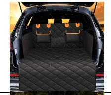 Trunk Mat Pet Mat, Stain-Resistant Car Trunk - black-black-edge-orange-peel-three-pockets-180x105