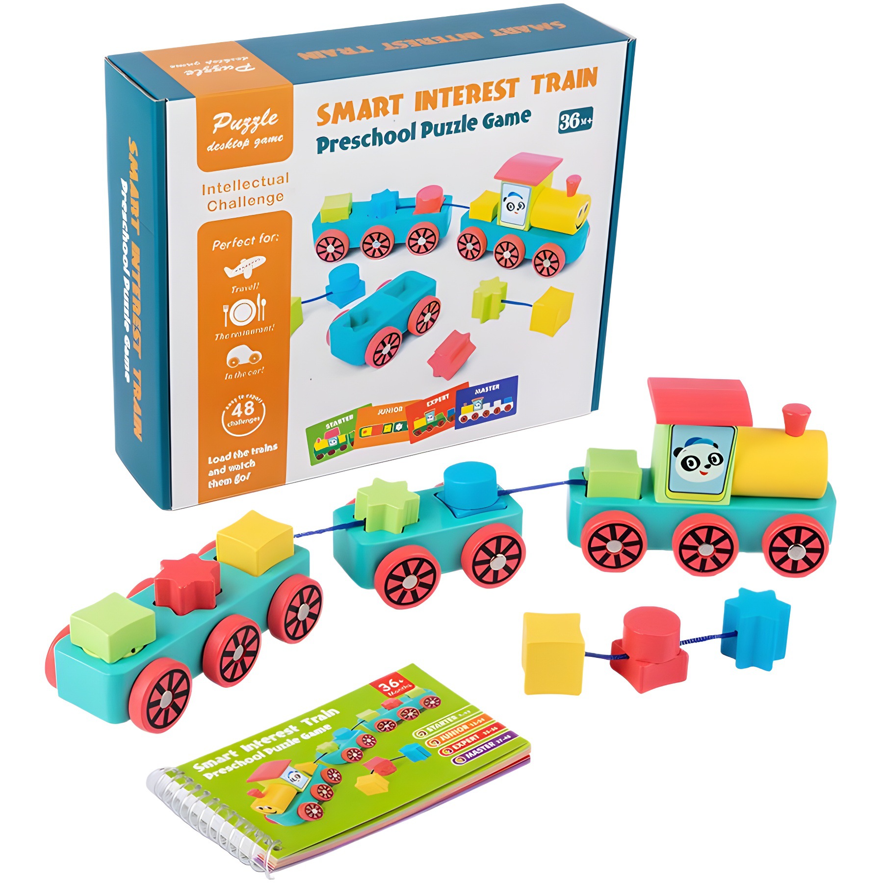 Tren de madera infantil educación temprana intelectual desarrollo de Monty educativo divertido juego interactivo padre-hijo juguetes para niños
