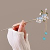 Chinese hairpin with tassels, Hanfu, advanced hairgrip, Chinese style, orchid, high-quality style