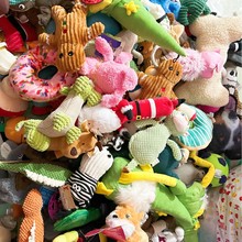 杂款宠物毛绒玩具响纸批发跨境出口外贸尾单狗狗发声玩具中大型